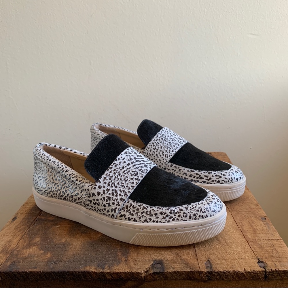 Loeffler Randall Irini Calf Hair Slip On Sneakers